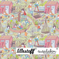 Bio Jersey Lillestoff - Frühlingsgarten